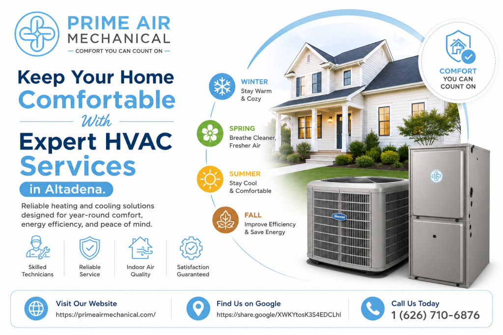 Keep Your Home Comfortable With Expert HVAC Services in Altadena