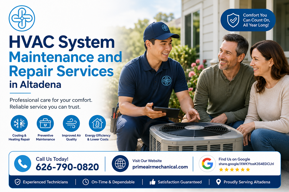 HVAC System Maintenance and Repair Services in Altadena