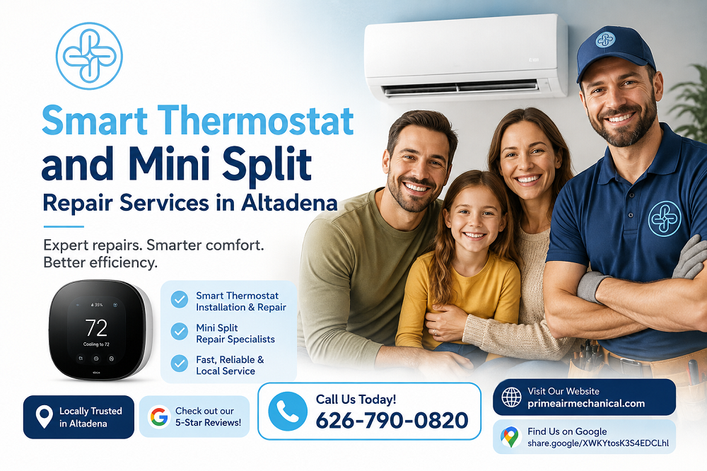 Smart Thermostat and Mini Split Repair Services in Altadena