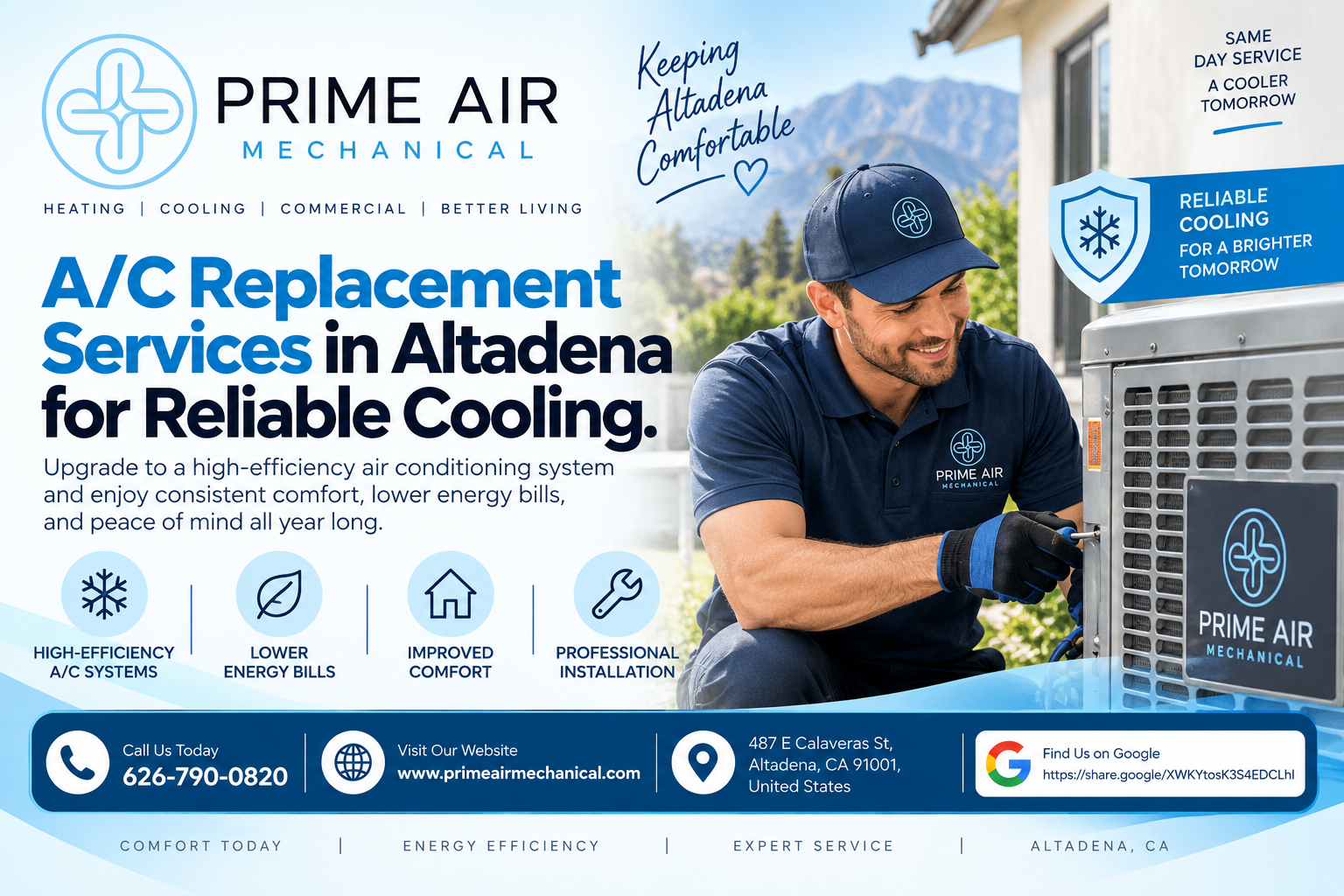 A/C Replacement Services in Altadena for Reliable Cooling