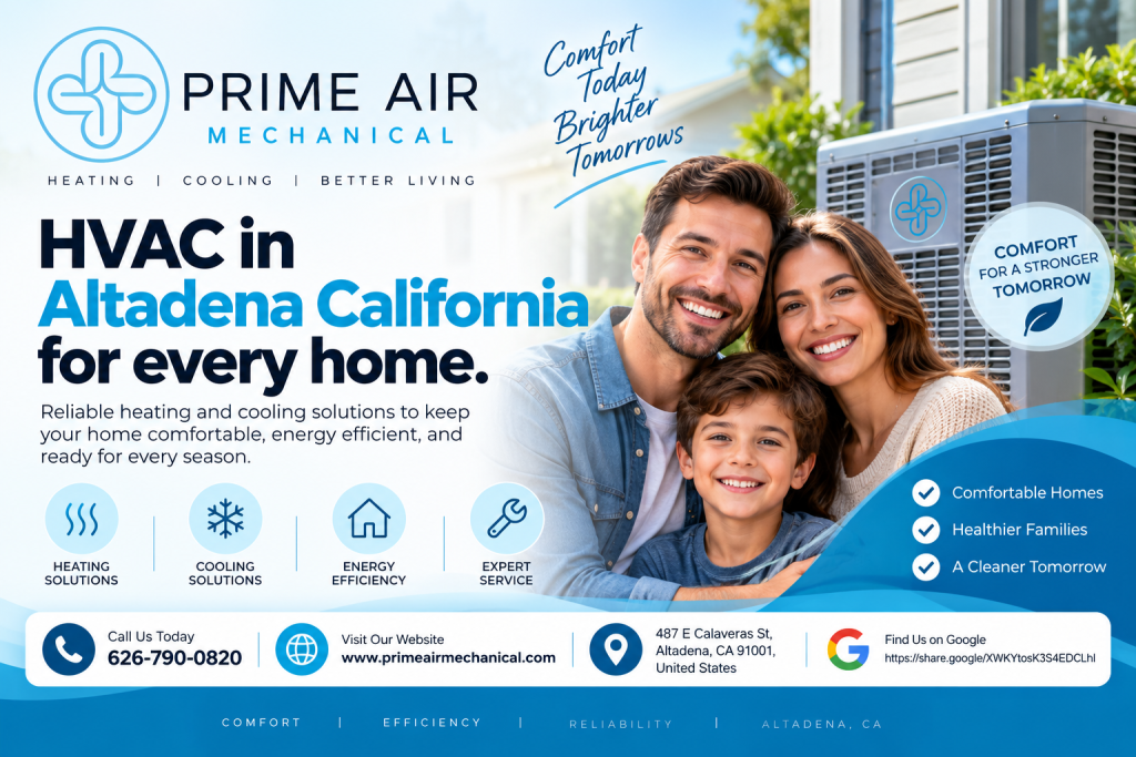 HVAC in Altadena California for Every Home